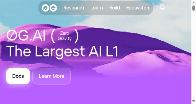 Screenshot of 0g.ai