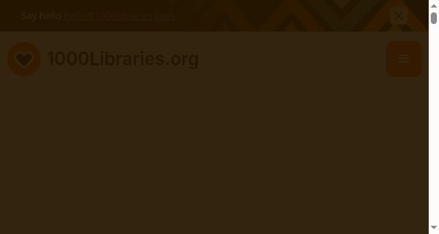 Screenshot of 1000libraries.org