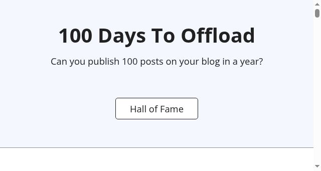 Screenshot of 100daystooffload.com