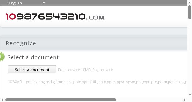 Screenshot of 109876543210.com