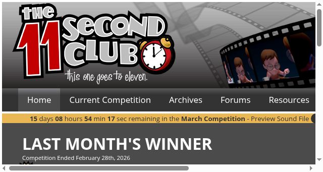 Screenshot of 11secondclub.com