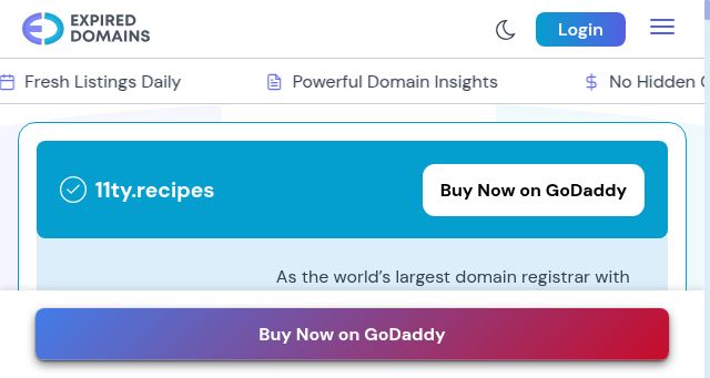 Screenshot of 11ty.recipes