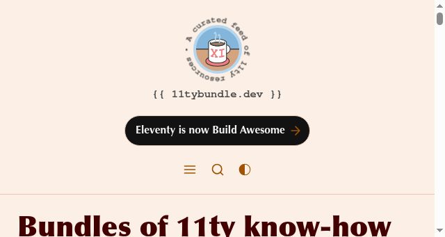 Screenshot of 11tybundle.dev