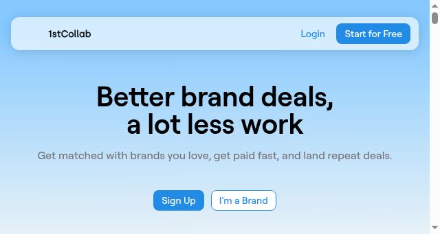 Screenshot of 1stcollab.com