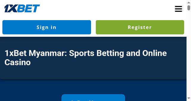 Screenshot of 1xbetmyanmar.com
