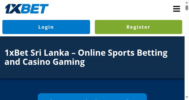 Screenshot of 1xbetsrilanka.com
