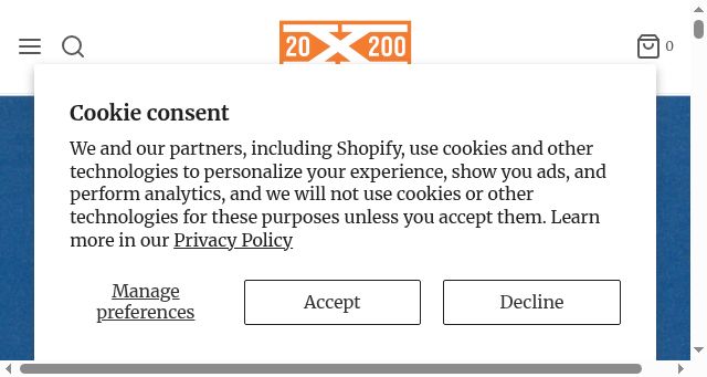 Screenshot of 20x200.com