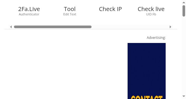Screenshot of 2fa.live