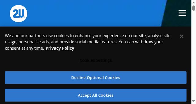 Screenshot of 2u.com