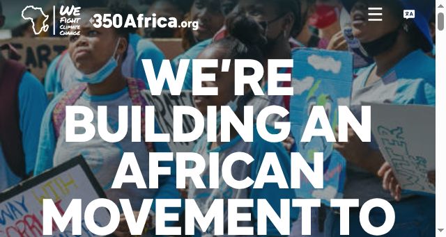 Screenshot of 350africa.org