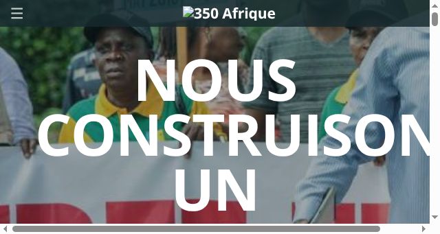Screenshot of 350afrique.org