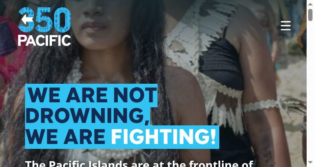 Screenshot of 350pacific.org