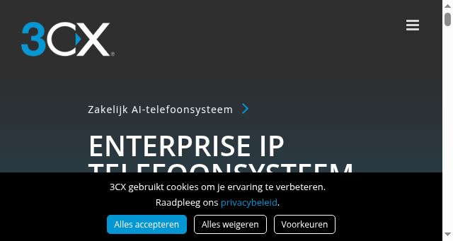 Screenshot of 3cx.nl