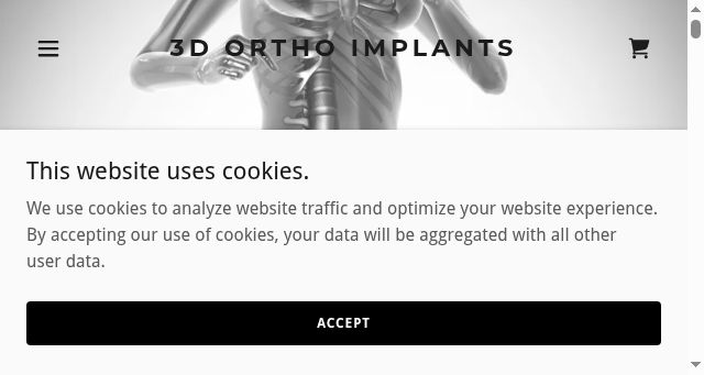Screenshot of 3dorthoimplants.com