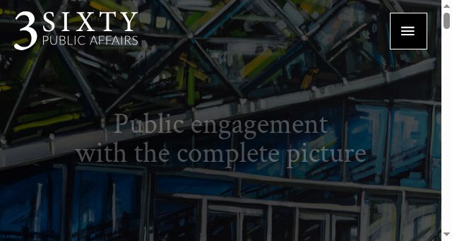 Screenshot of 3sixtypublicaffairs.com