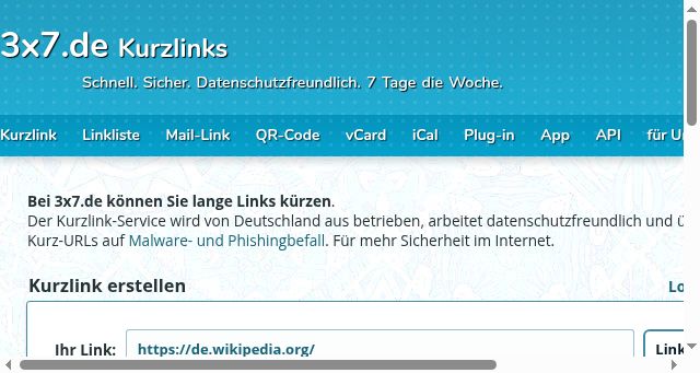 Screenshot of 3x7.de