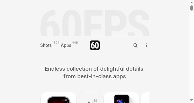 Screenshot of 60fps.design