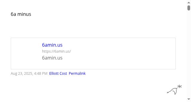 Screenshot of 6amin.us