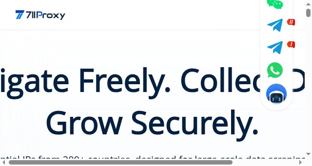 Screenshot of 711proxy.com