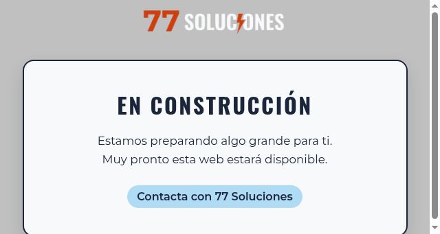 Screenshot of 77soluciones.com