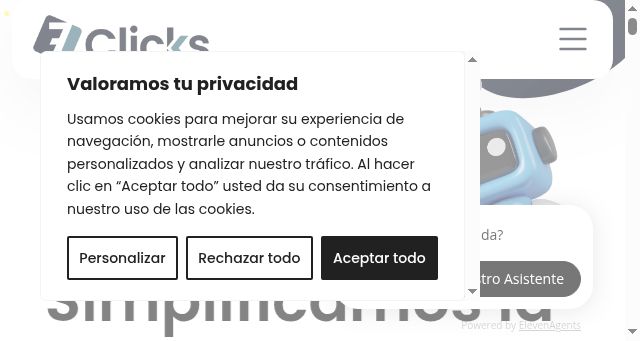 Screenshot of 7clicks.es