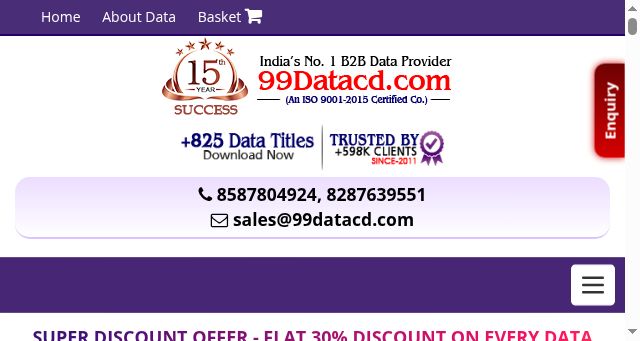 Screenshot of 99datacd.com