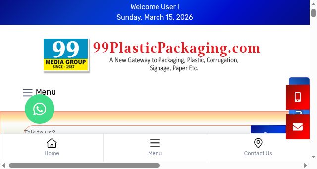 Screenshot of 99plasticpackaging.com