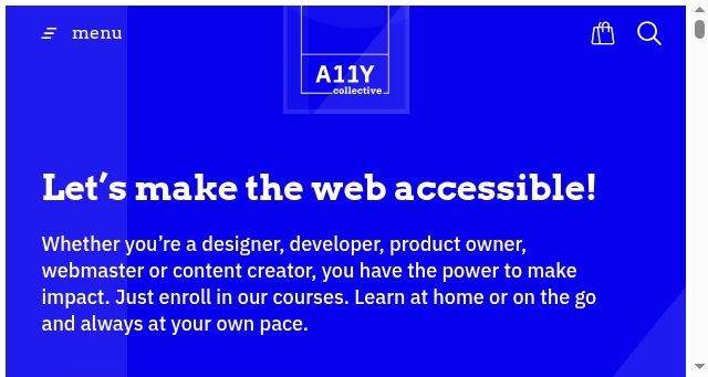 Screenshot of a11y-collective.com