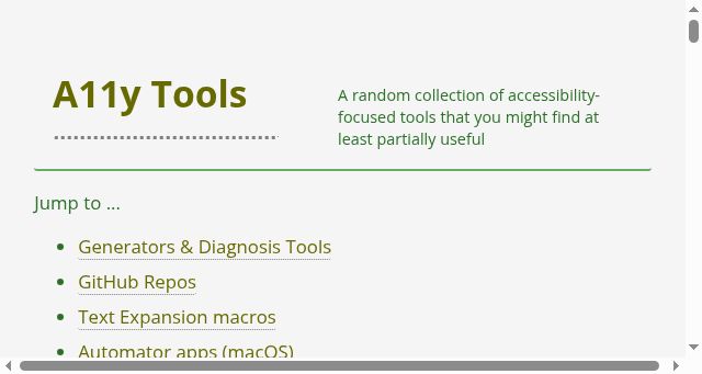 Screenshot of a11y-tools.com