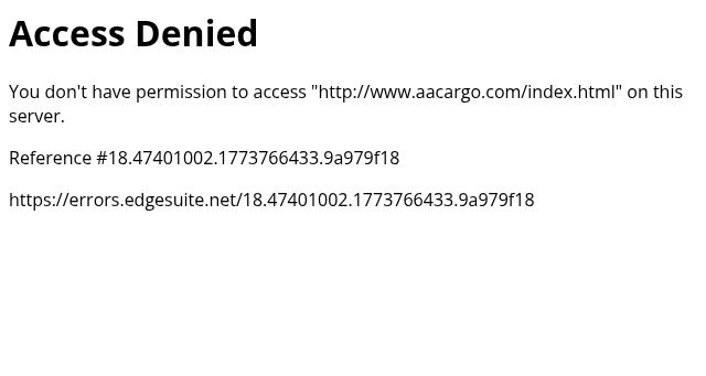 Screenshot of aacargo.com