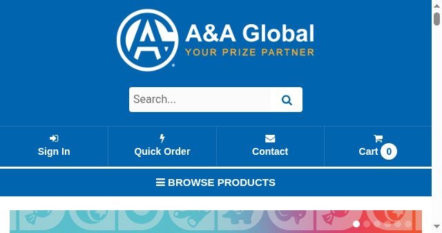 Screenshot of aaglobal.com