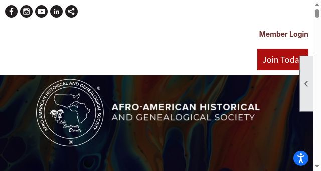 Screenshot of aahgs.org