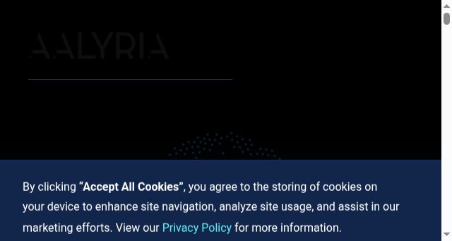 Screenshot of aalyria.com