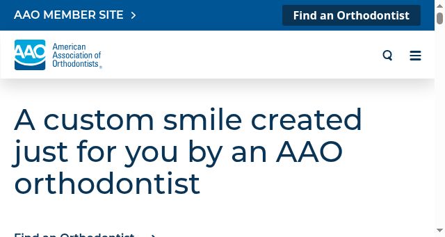 Screenshot of aaoinfo.org