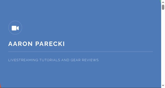 Screenshot of aaronpk.tv