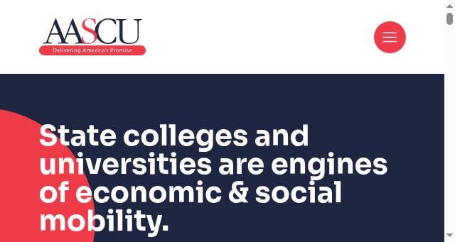 Screenshot of aascu.org