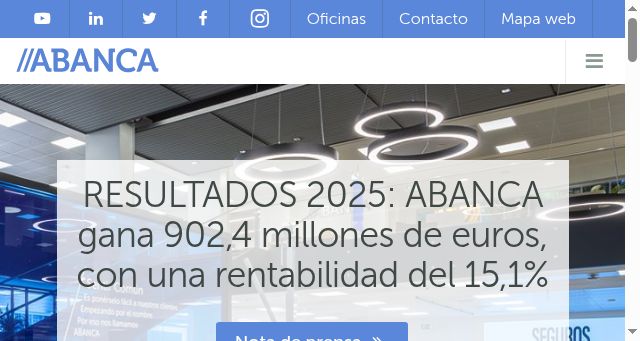 Screenshot of abancacorporacionbancaria.com