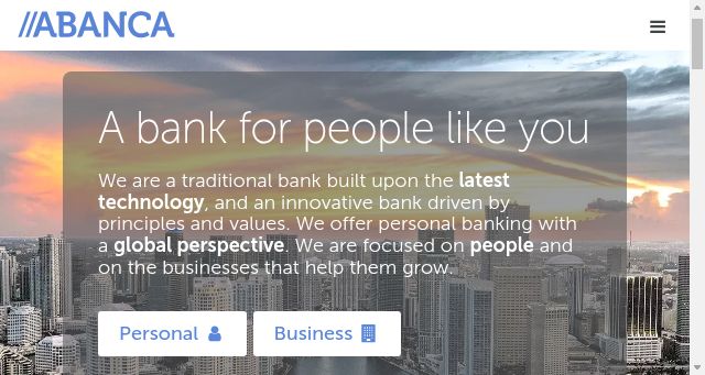 Screenshot of abancausa.com