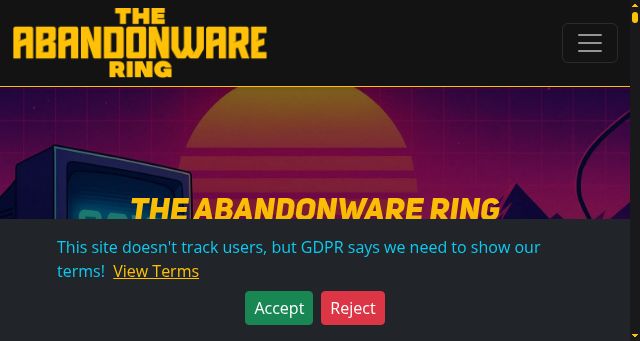 Screenshot of abandonwarering.com