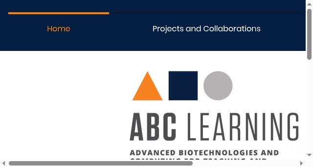 Screenshot of abclearninglab.com