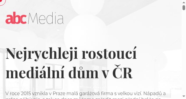 Screenshot of abcmedia.cz