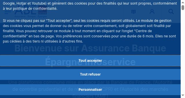 Screenshot of abe-infoservice.fr