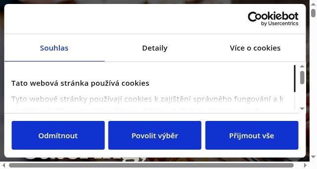Screenshot of abf-catering.cz