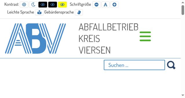 Screenshot of abfallbetrieb-kreis-viersen.de