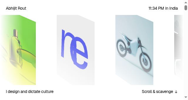 Screenshot of abhijitrout.in