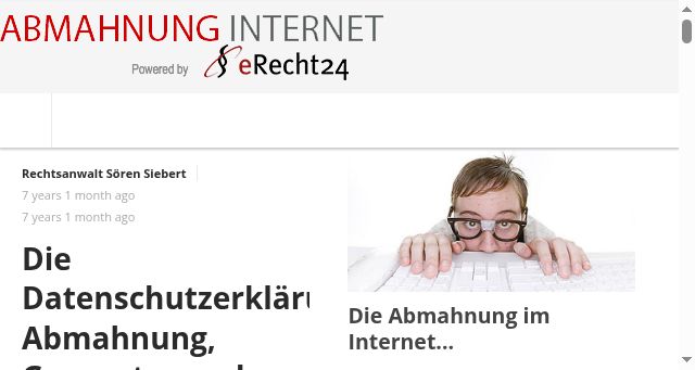 Screenshot of abmahnung-internet.de