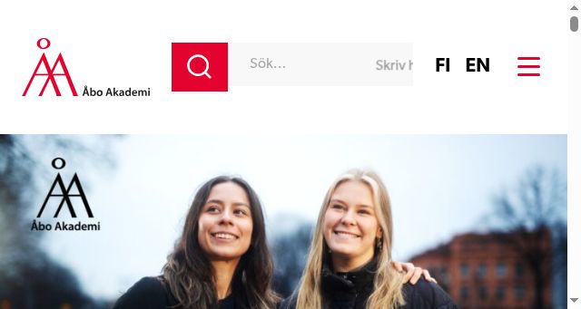 Screenshot of abo.fi