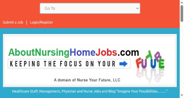 Screenshot of aboutnursinghomejobs.com