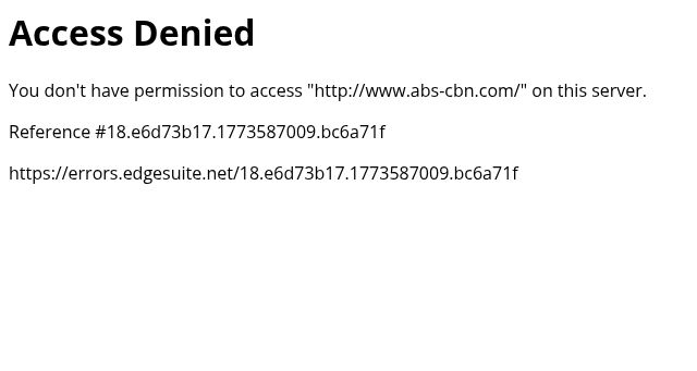 Screenshot of abs-cbn.com