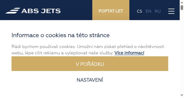 Screenshot of absjets.cz